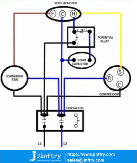 AC Dual Capacitor Wiring Diagram